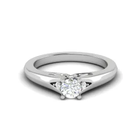0.20 cts Solitaire Diamond Platinum Ring for Women JL PT RV RD 121