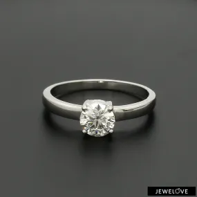 1-Carat Lab Grown Solitaire Platinum Engagement Ring JL PT LG G 1269-B