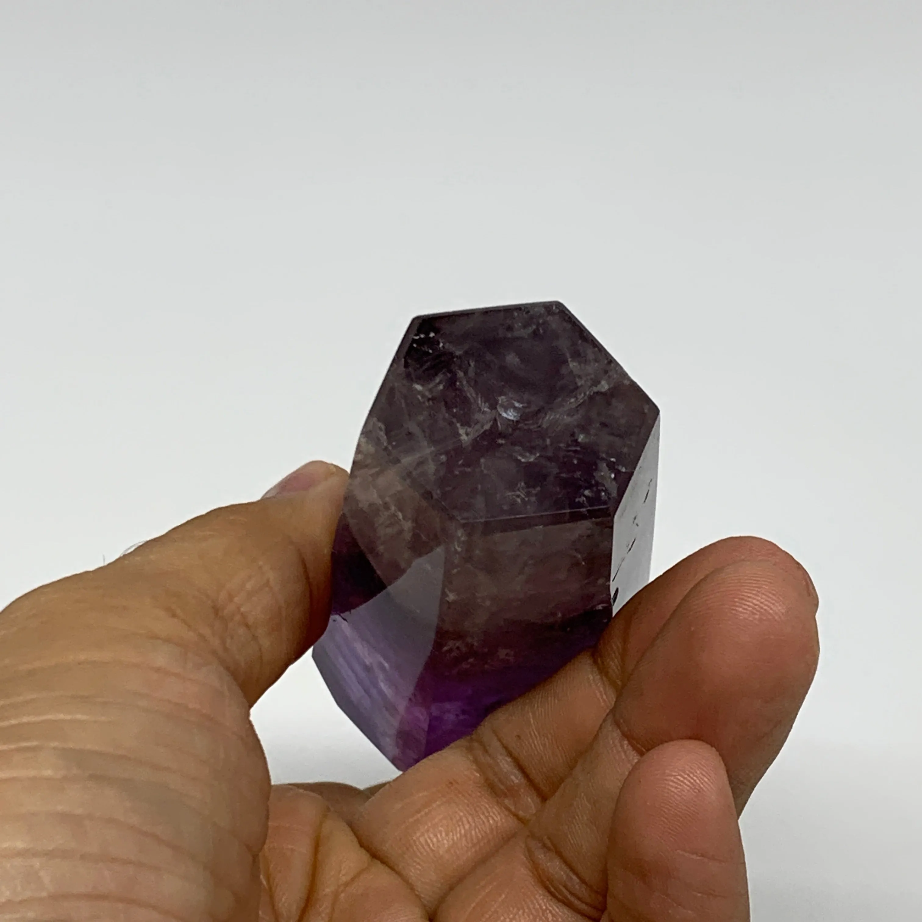 134.2g, 3.1"x1.4"x1.2", Natural Amethyst Tower Point Obelisk @Brazil, B32327