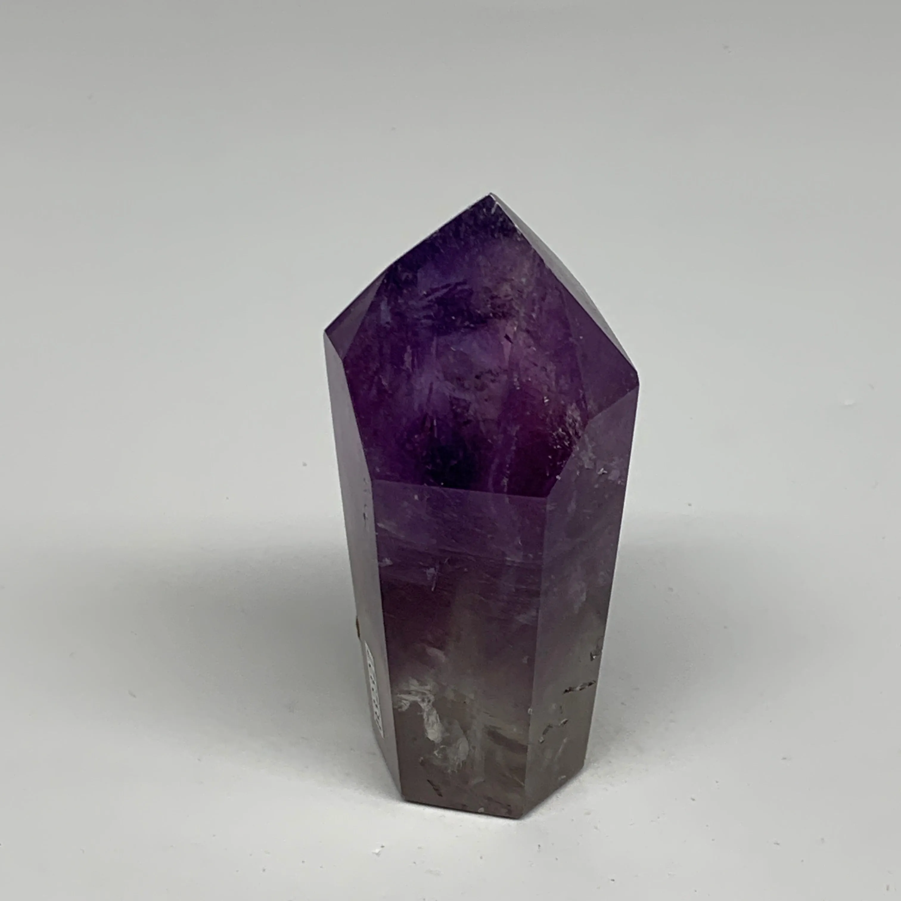 134.2g, 3.1"x1.4"x1.2", Natural Amethyst Tower Point Obelisk @Brazil, B32327