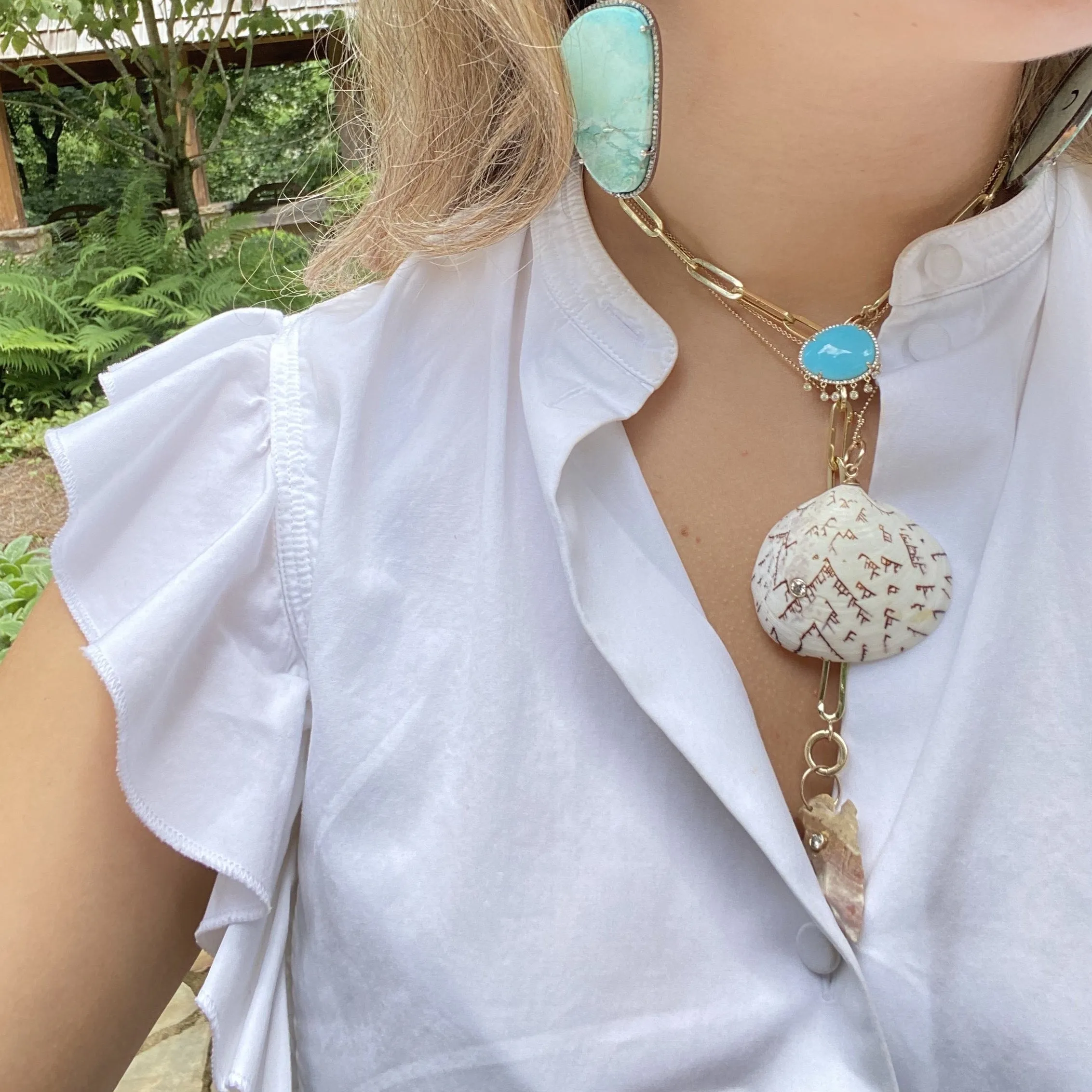 14k Venus Clam Shell Charm