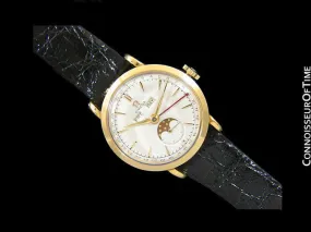 1948 Omega Cosmic Vintage Triple Date Watch with Moon Phase - 18K Gold