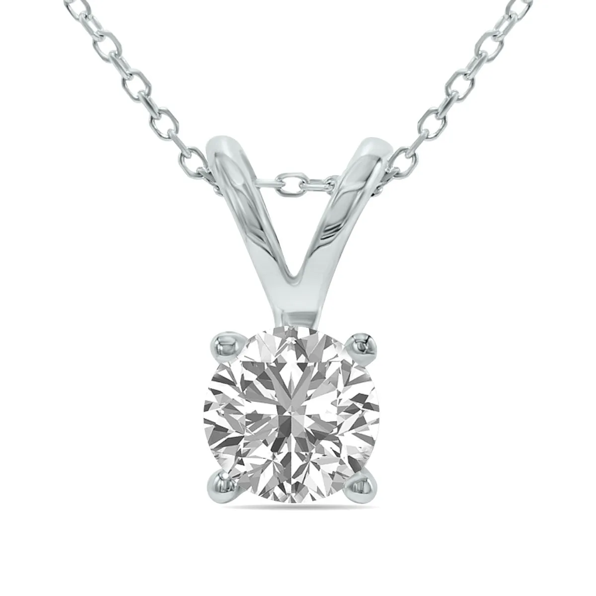 3/4ct tw LAB GROWN Diamond Necklace in 14kt White gold