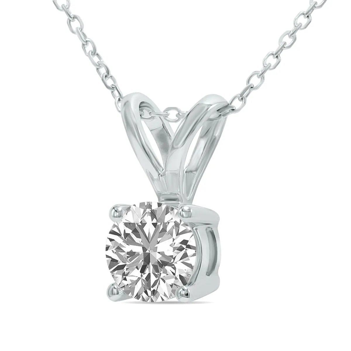 3/4ct tw LAB GROWN Diamond Necklace in 14kt White gold