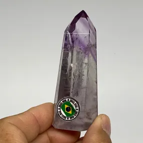 58.2g, 2.8"x1.1"x0.9", Natural Amethyst Tower Point Obelisk @Brazil, B32307