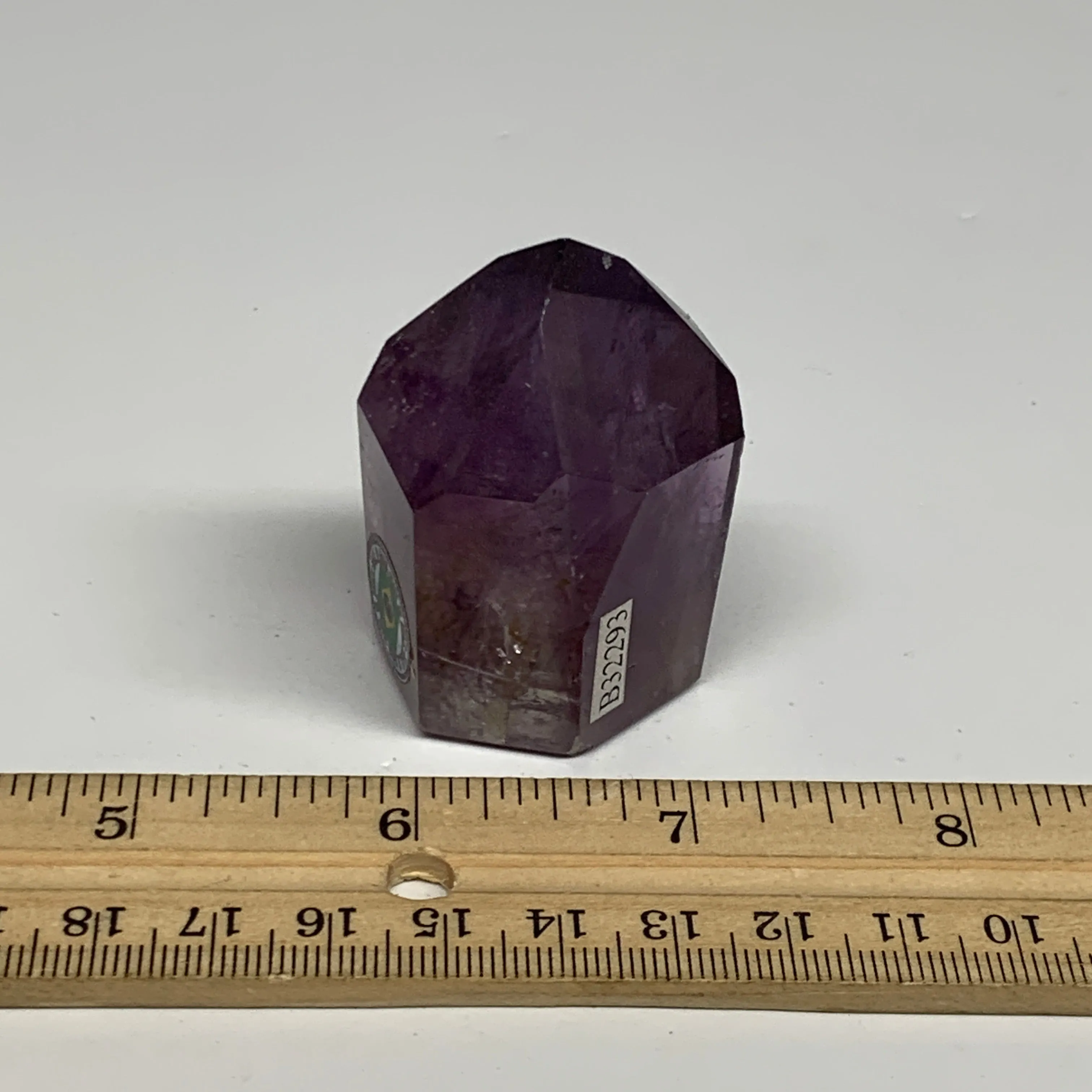 72g, 1.9"x1.3"x1.2", Natural Amethyst Tower Point Obelisk @Brazil, B32293
