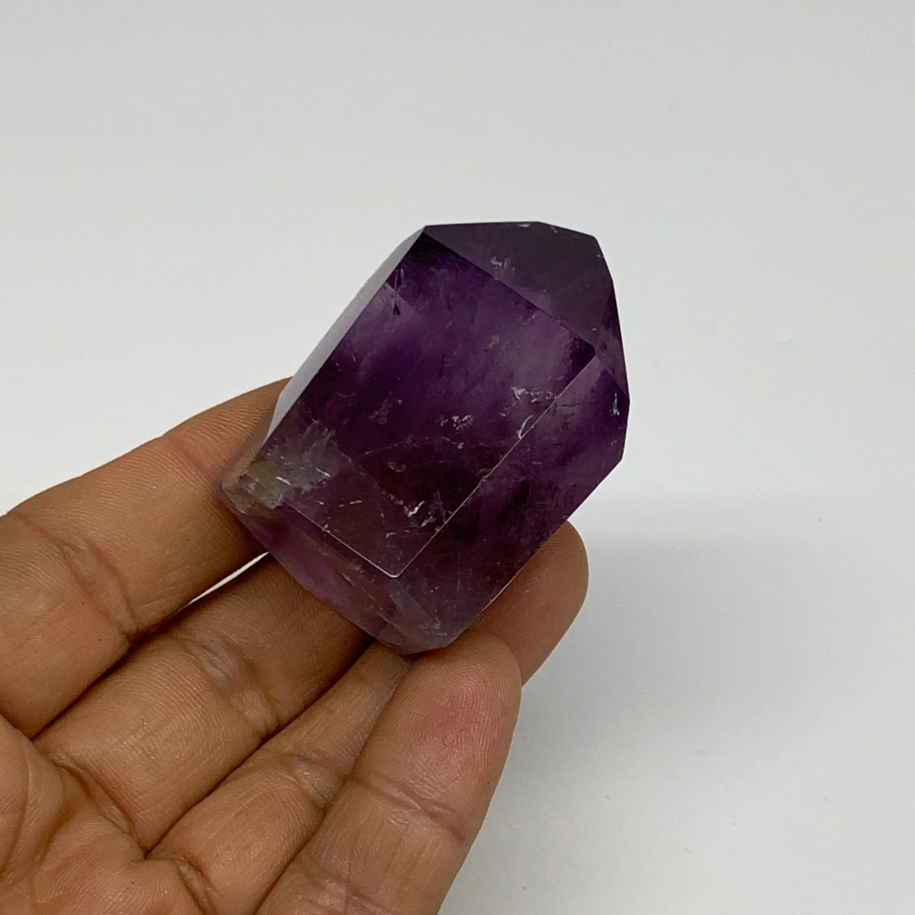 72g, 1.9"x1.3"x1.2", Natural Amethyst Tower Point Obelisk @Brazil, B32293