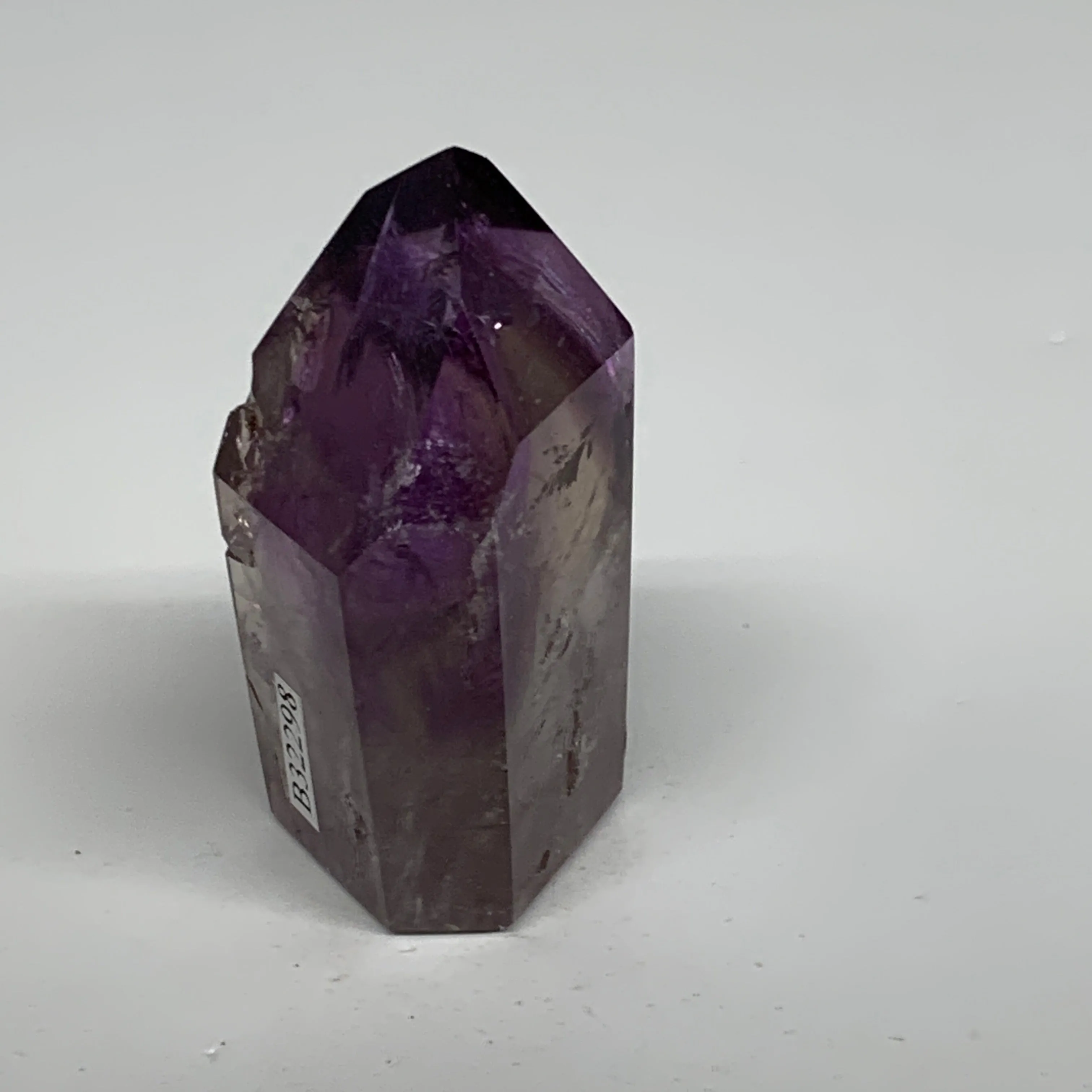 77.3g, 2.2"x1.3"x1", Natural Amethyst Tower Point Obelisk @Brazil, B32298