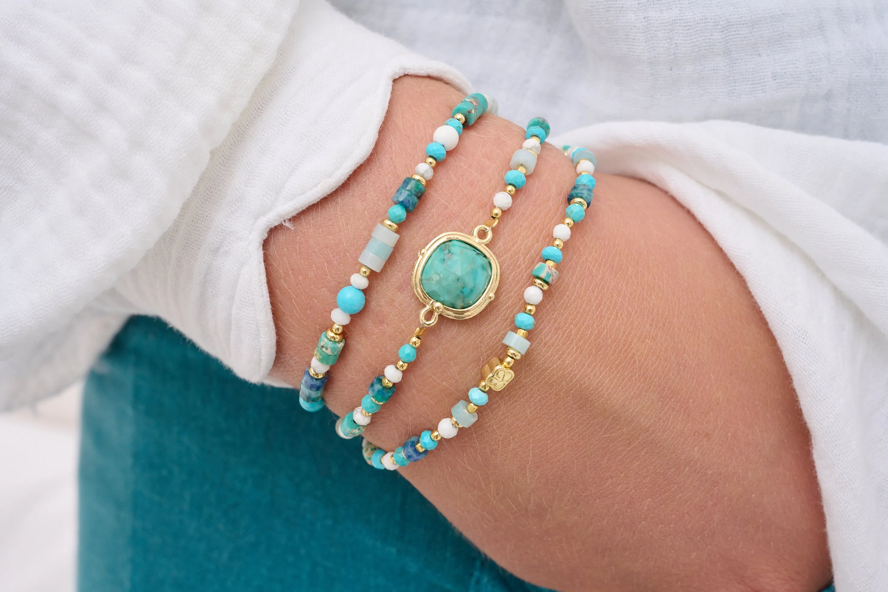 Adria Aqua Gemstone Bracelet