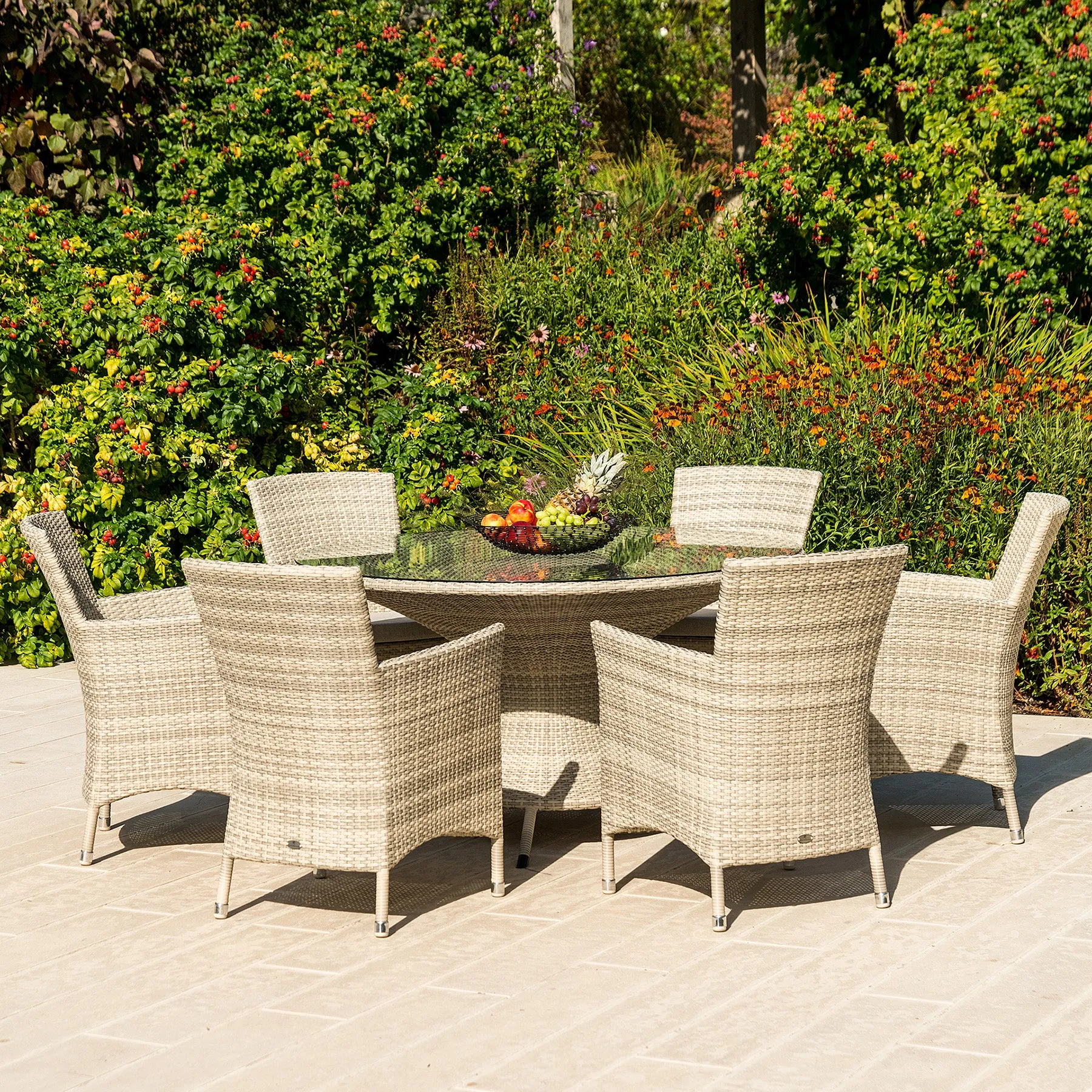 Alexander Rose Ocean Pearl Wave Armchair with Cushion