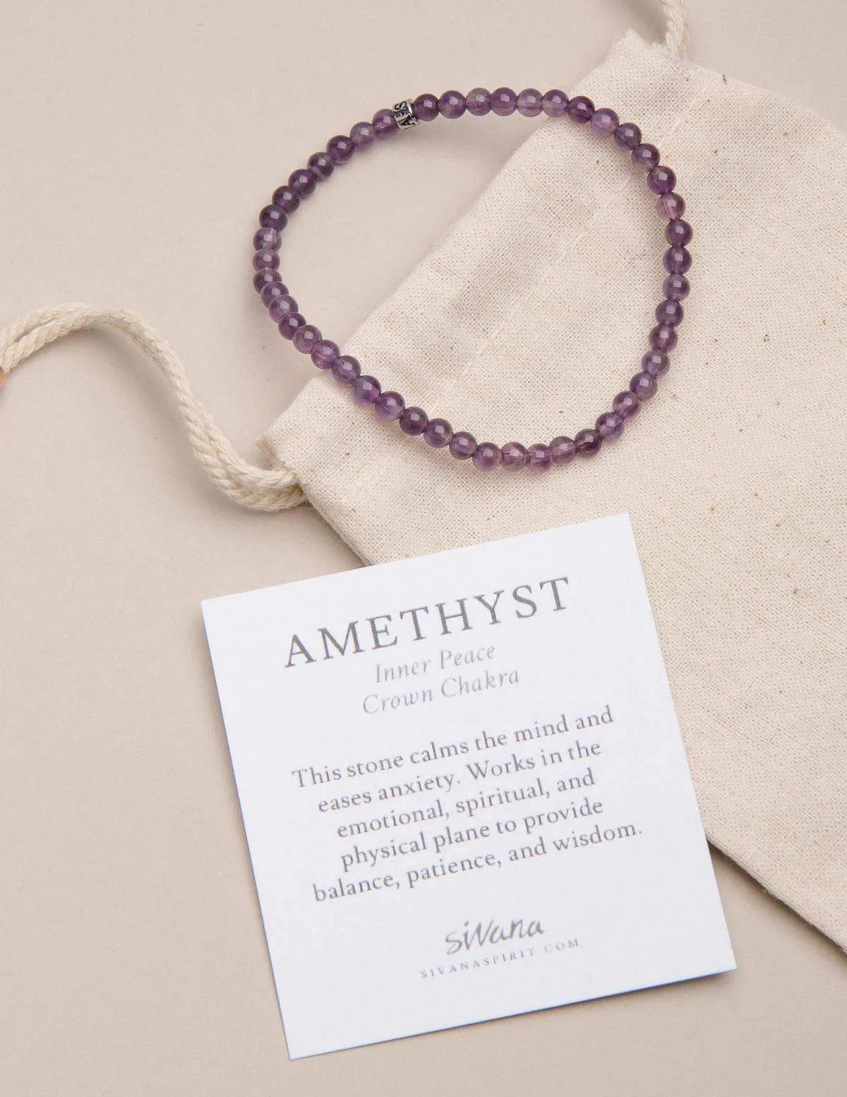 Amethyst Mini Gemstone Energy Bracelet