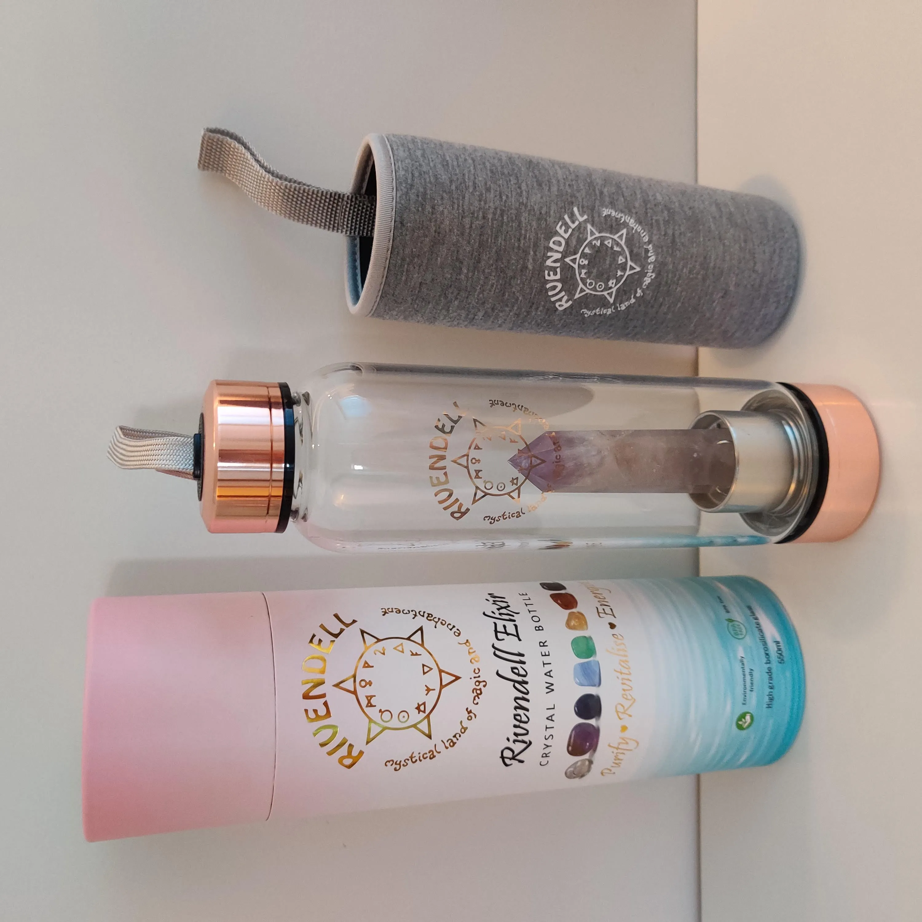 Amethyst Point for Crystal Water Bottle