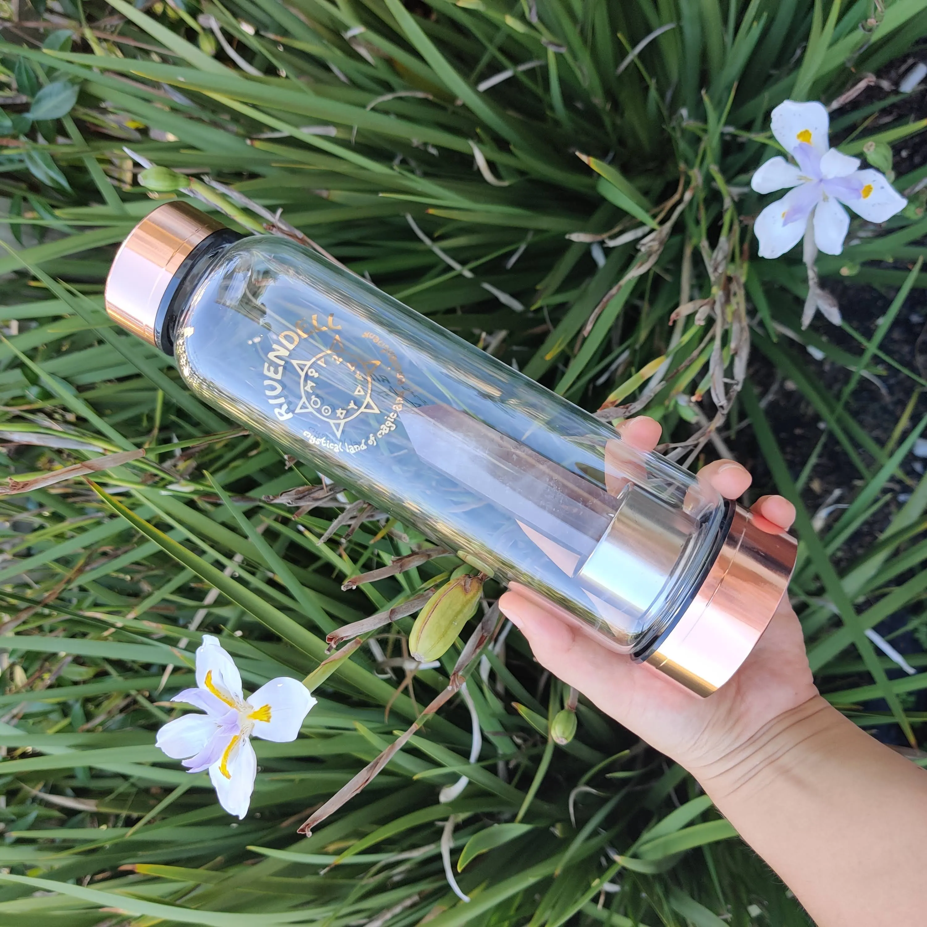 Amethyst Point for Crystal Water Bottle