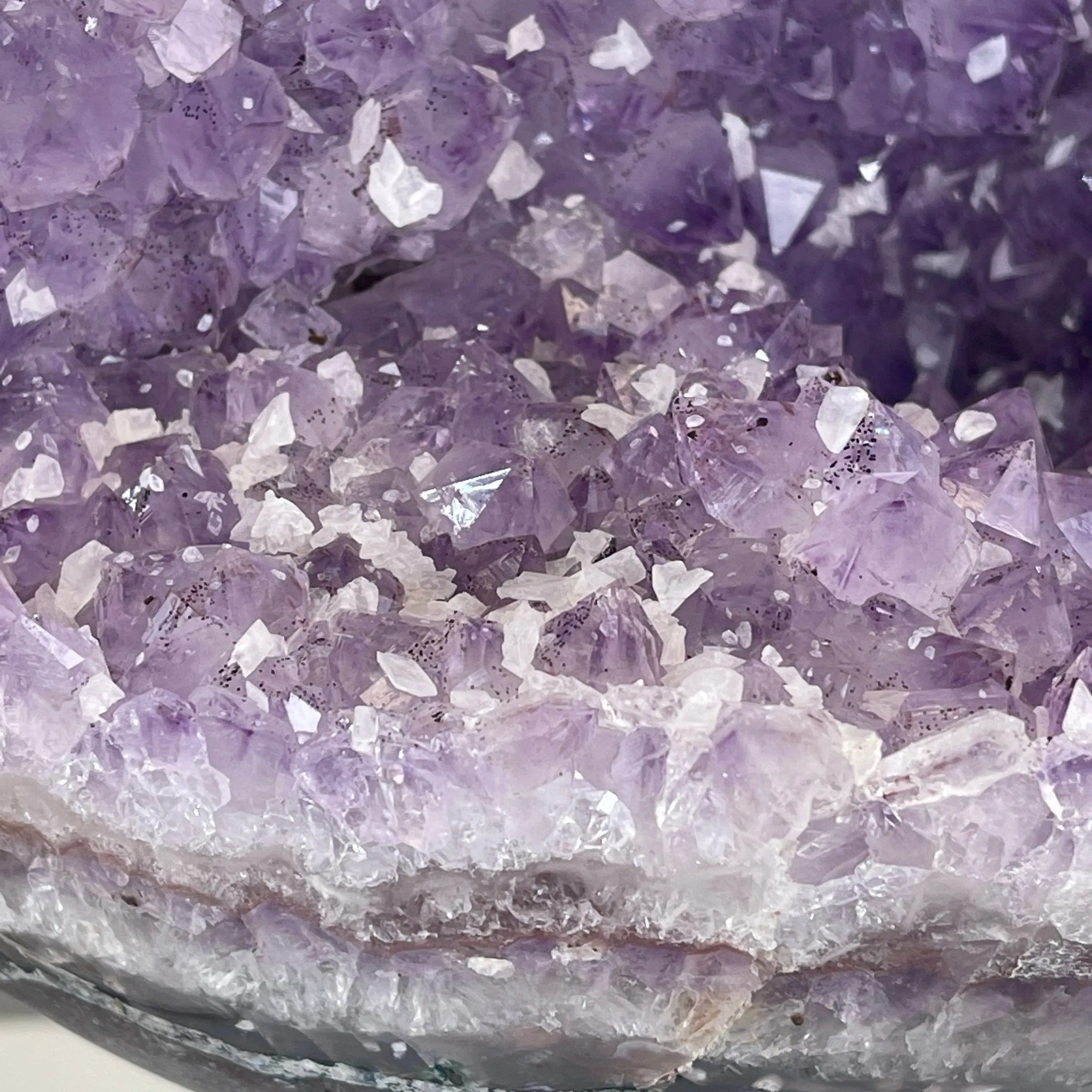 Amethyst Sphere on a Metal Base 33.5 lbs & 15" Tall Model #5630-0001 by Brazil Gems