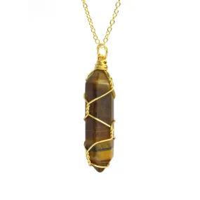 Ancient Infusions Tiger's Eye Empowerment Pendant: Embrace Strength and Confidence