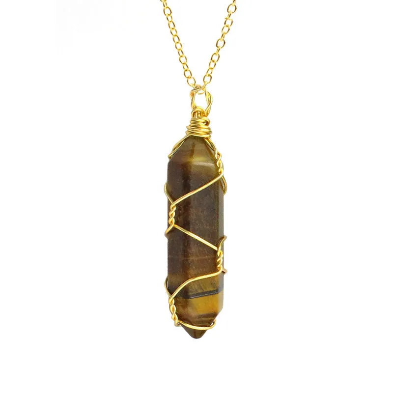 Ancient Infusions Tiger's Eye Empowerment Pendant: Embrace Strength and Confidence