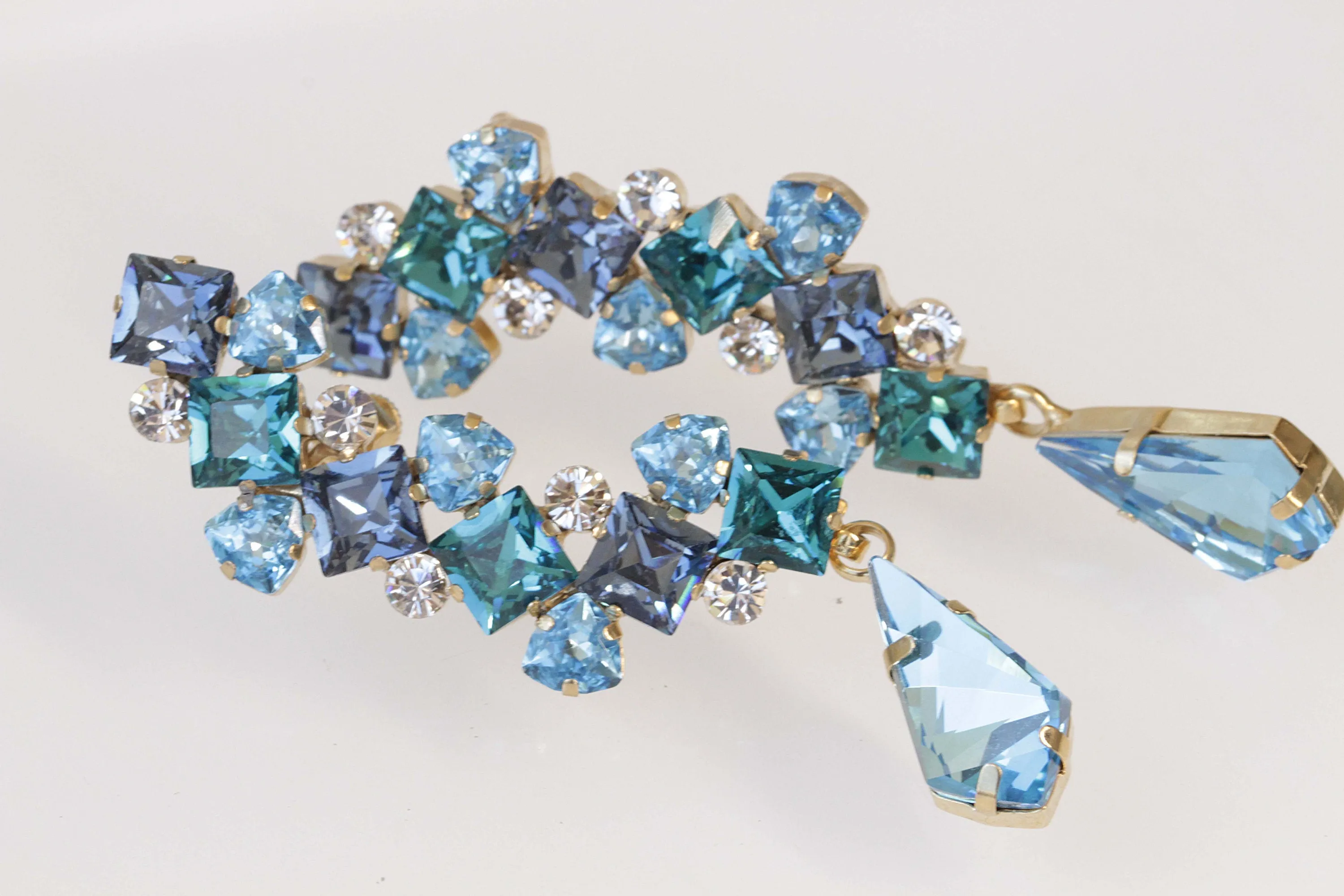 Aquamarine EAR CLIMBER CUFF