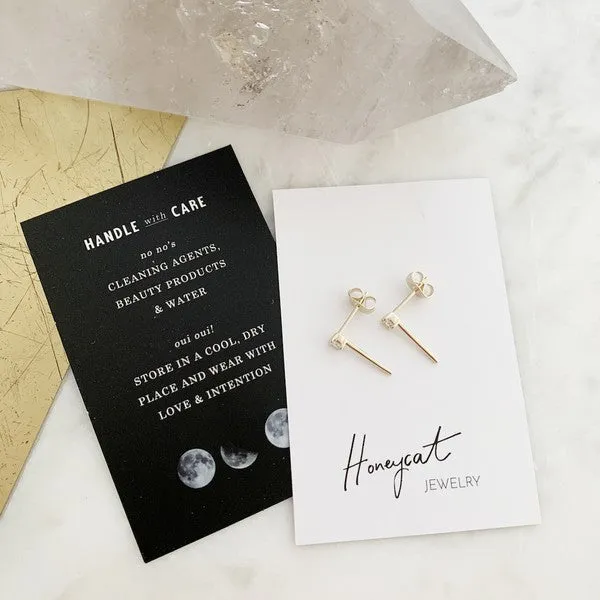 Aspen Crystal Bar Studs