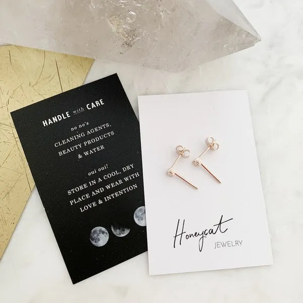 Aspen Crystal Bar Studs