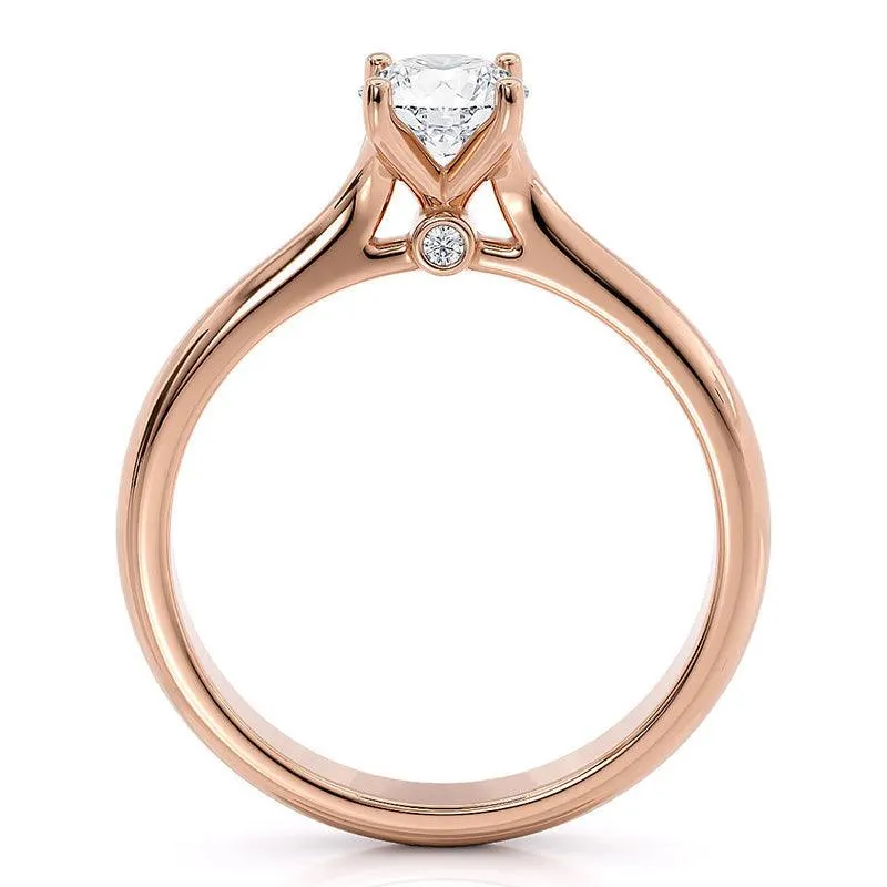Asti - Diamond Solitaire Ring Rose Gold