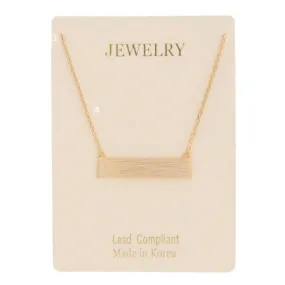 Bar Pendant Necklace