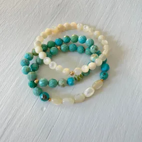 Be Bold & Protected Turquoise ZEN Bracelet Stack