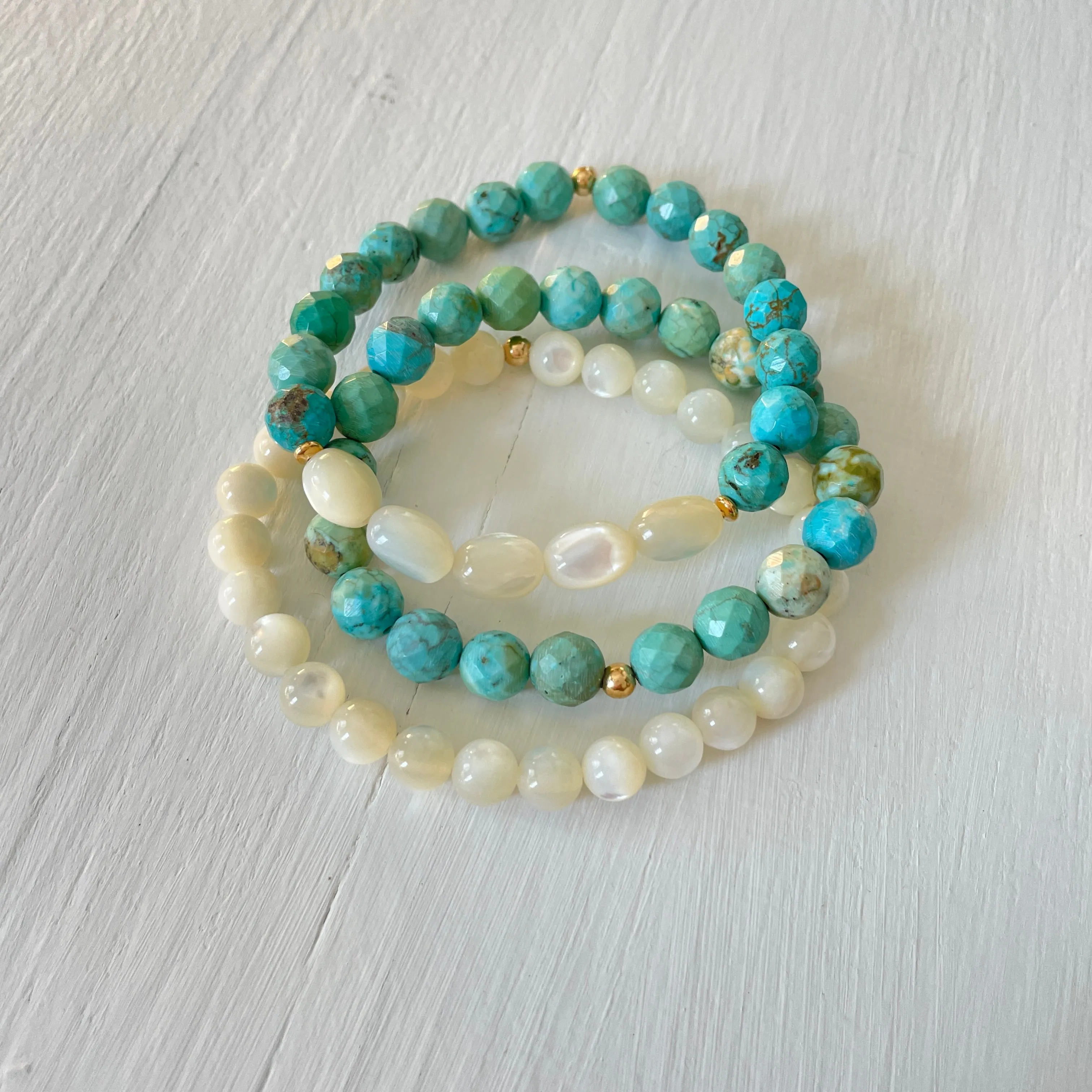 Be Bold & Protected Turquoise ZEN Bracelet Stack