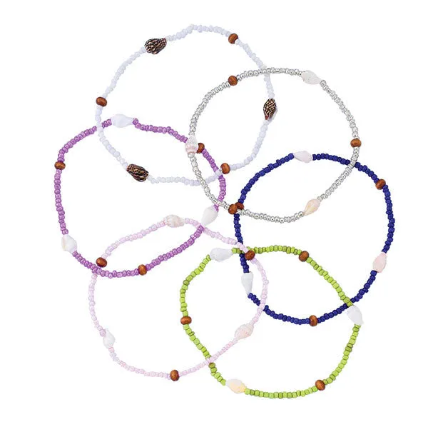 Beaded Shell Anklet