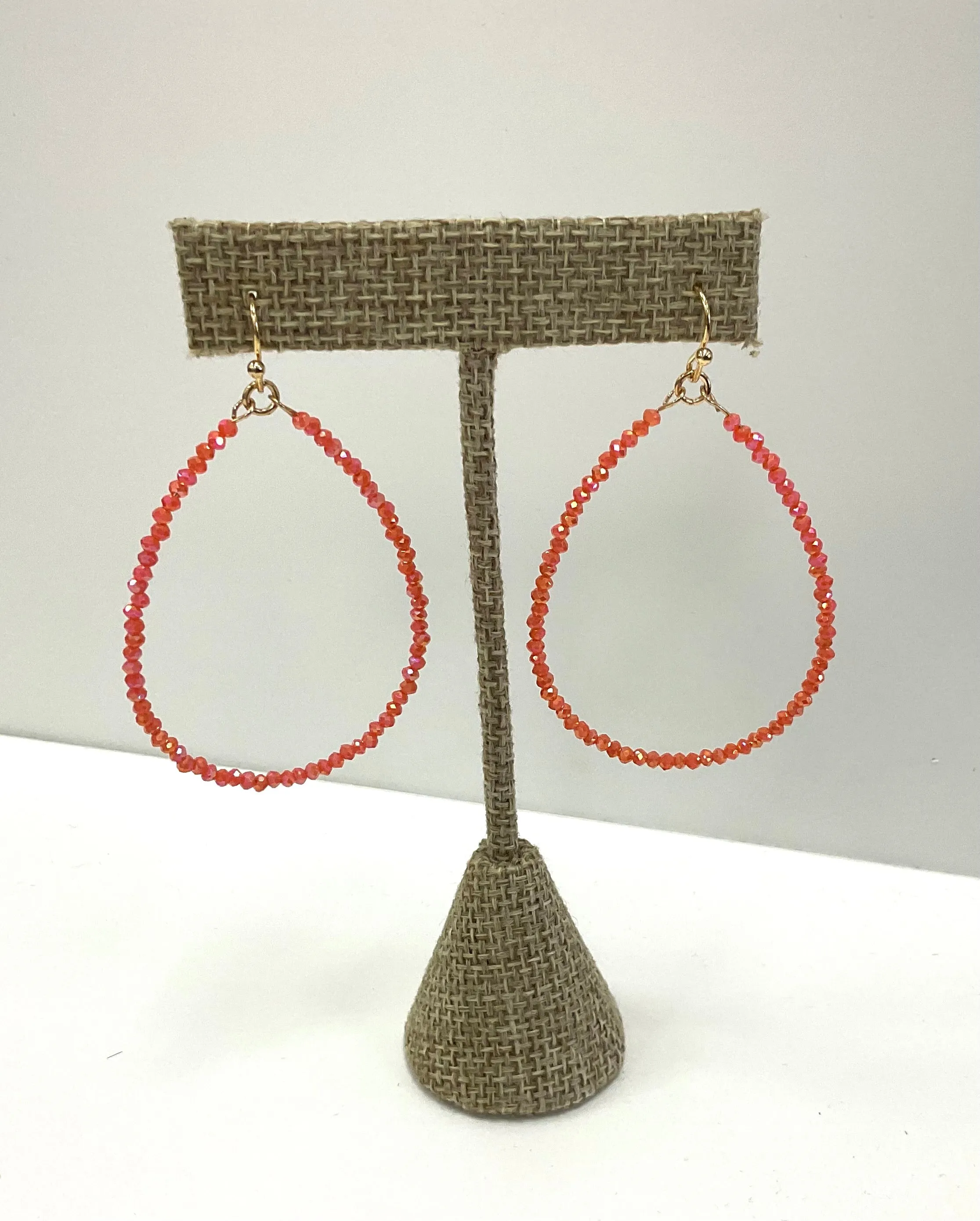Beaded Teardrop Earrings