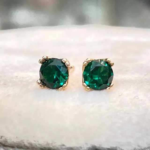 Birthstone Stud Earrings