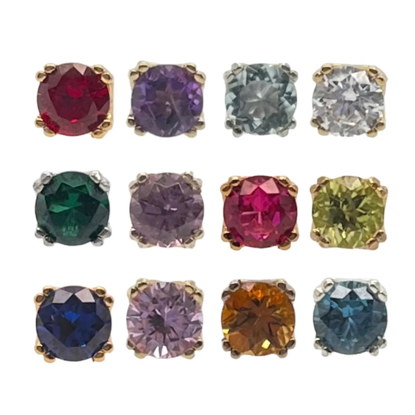 Birthstone Stud Earrings