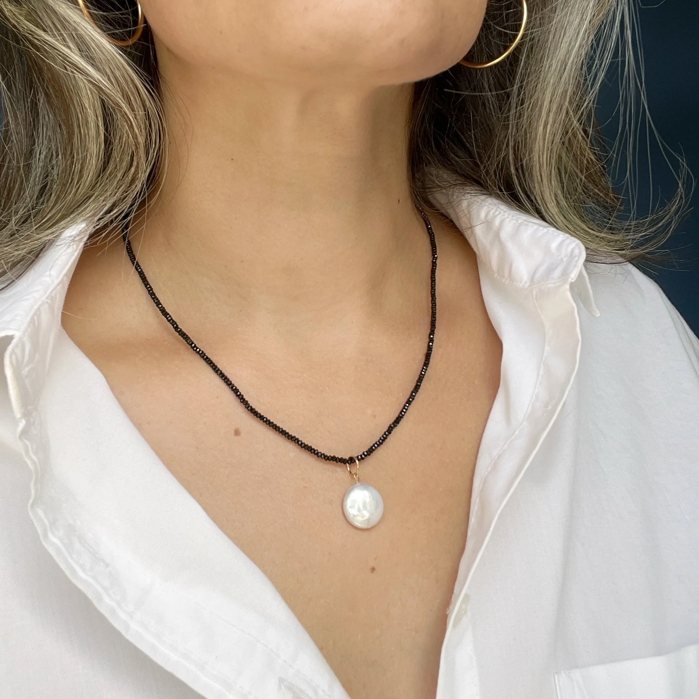 Black Spinel Bijou Necklace