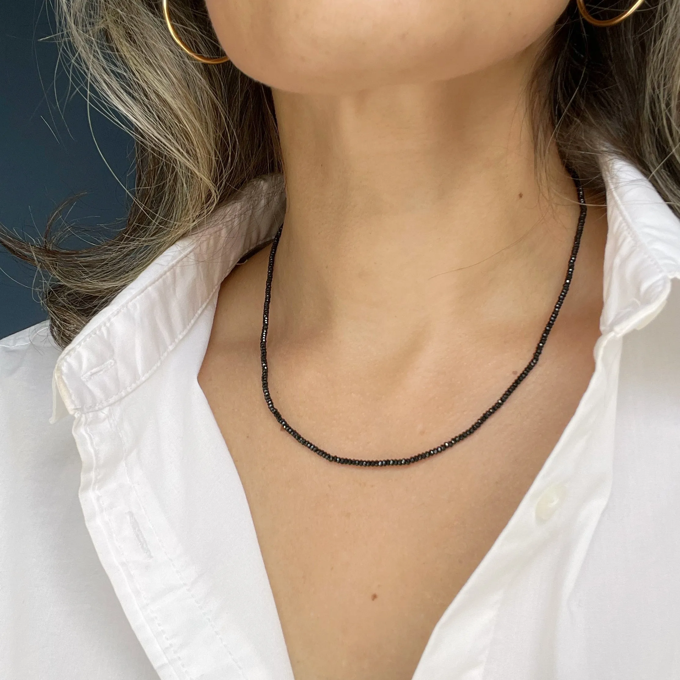 Black Spinel Bijou Necklace