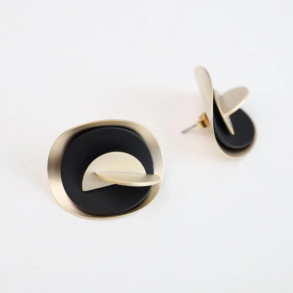 Blooming Buds Double Ear Jacket - Gold Black
