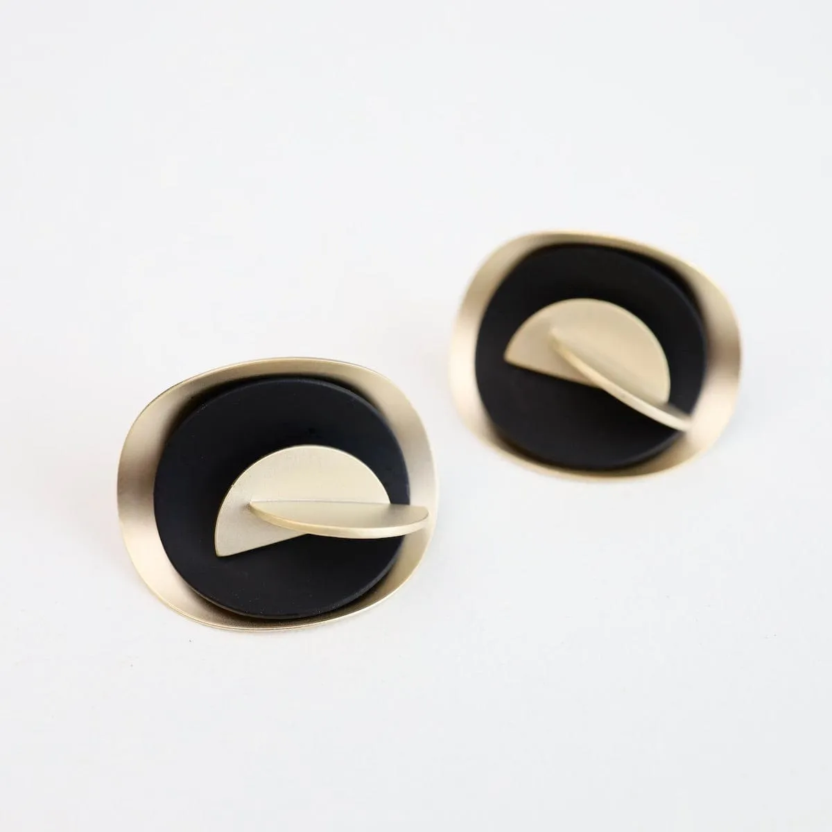Blooming Buds Double Ear Jacket - Gold Black