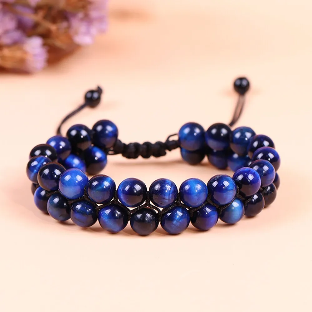 Blue Tiger Eye Men's Chakra Bracelet