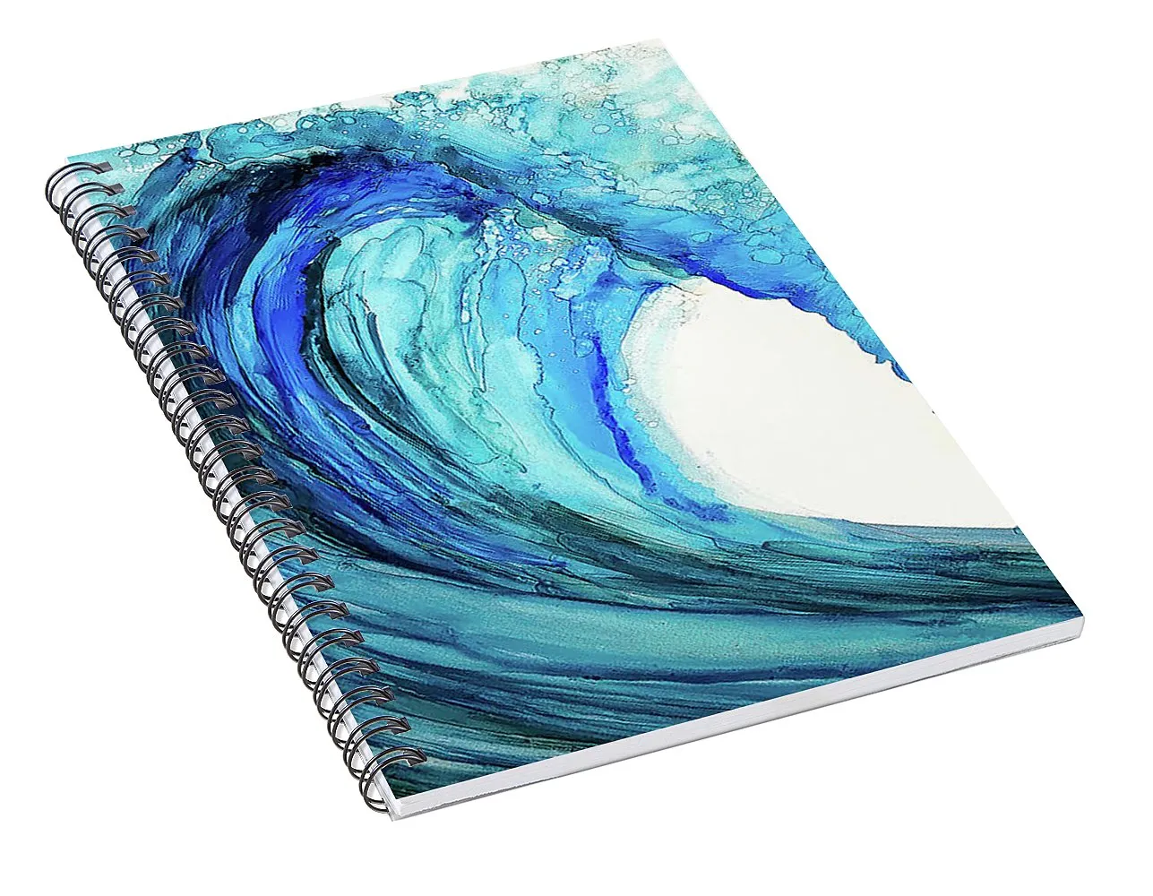 Blue Wave - Spiral Notebook