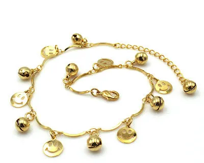 Bohemian Gold Bell Anklets for Women Charm Leg Bracelet