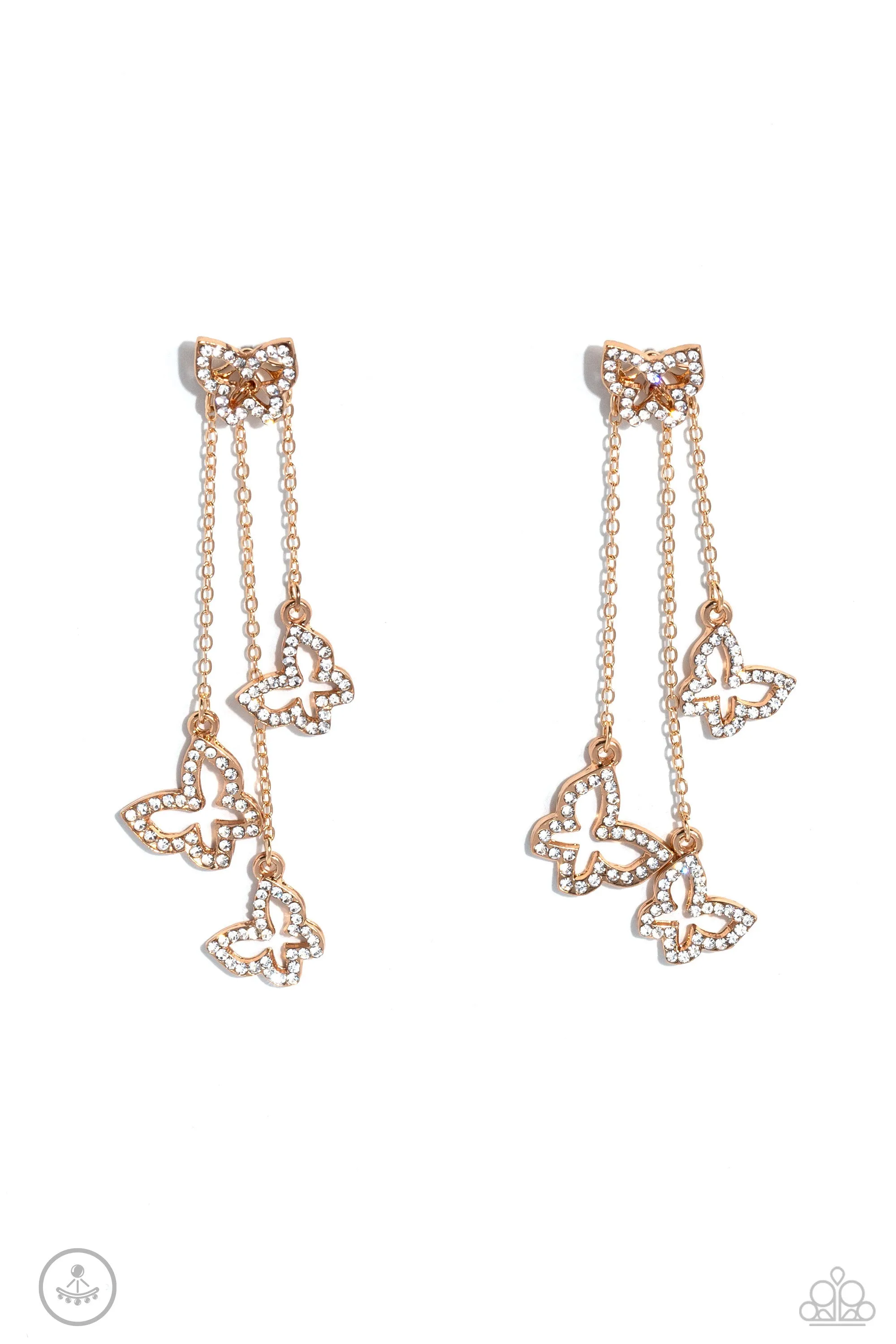 Boisterous Butterfly & Fluttering Fanatic - 2pc Set- Gold