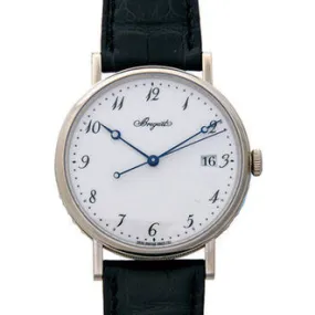Breguet Classique White Dial 18 Carat White Gold Automatic Men's Watch 5177BB/29/9V6