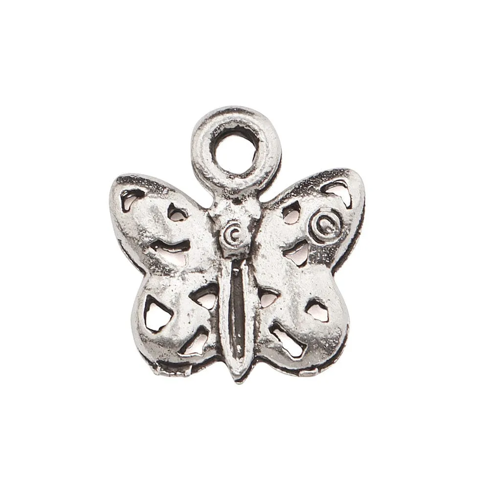 Butterfly Charm Petite Silver