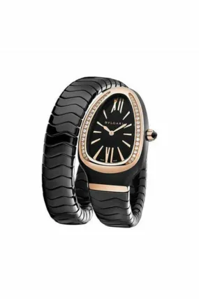 bvlgari serpenti spiga 35mm black ceramic ladies watch ref. 102532 spc35bgdbcgd1.1t