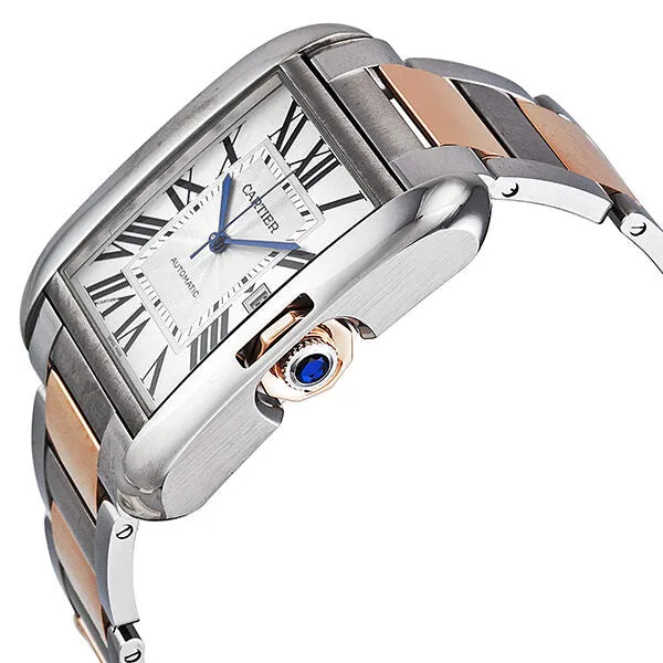 Cartier Tank Anglaise XL Automatic Silver Dial Men's Watch W5310006