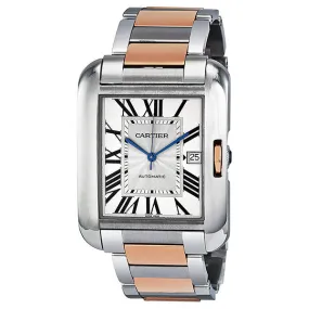 Cartier Tank Anglaise XL Automatic Silver Dial Men's Watch W5310006