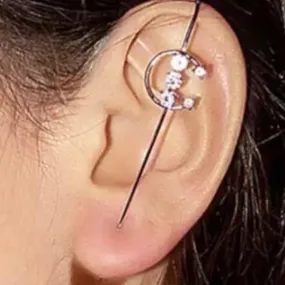 Celestial Ear Hook Pin Ear Cuff Earring