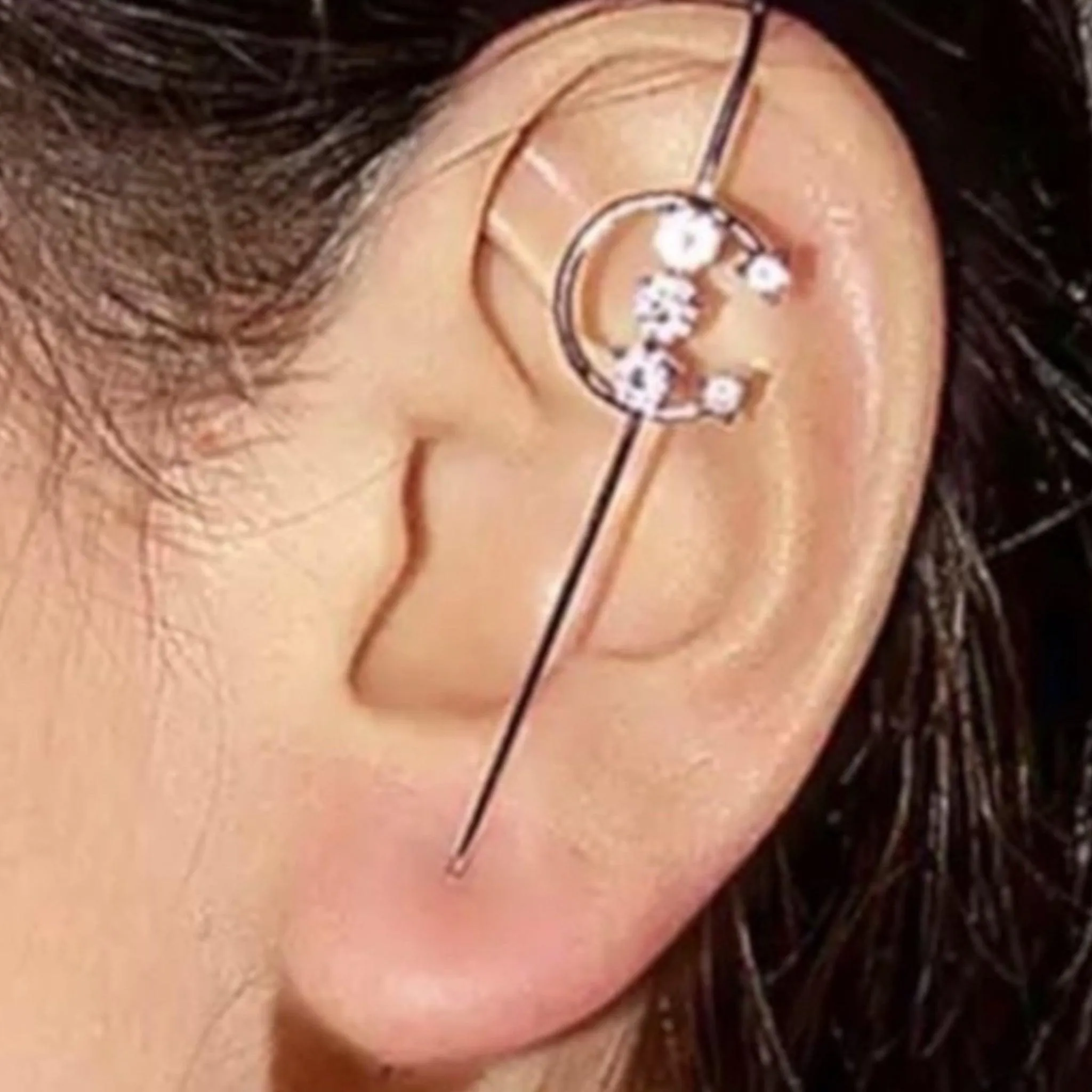Celestial Ear Hook Pin Ear Cuff Earring