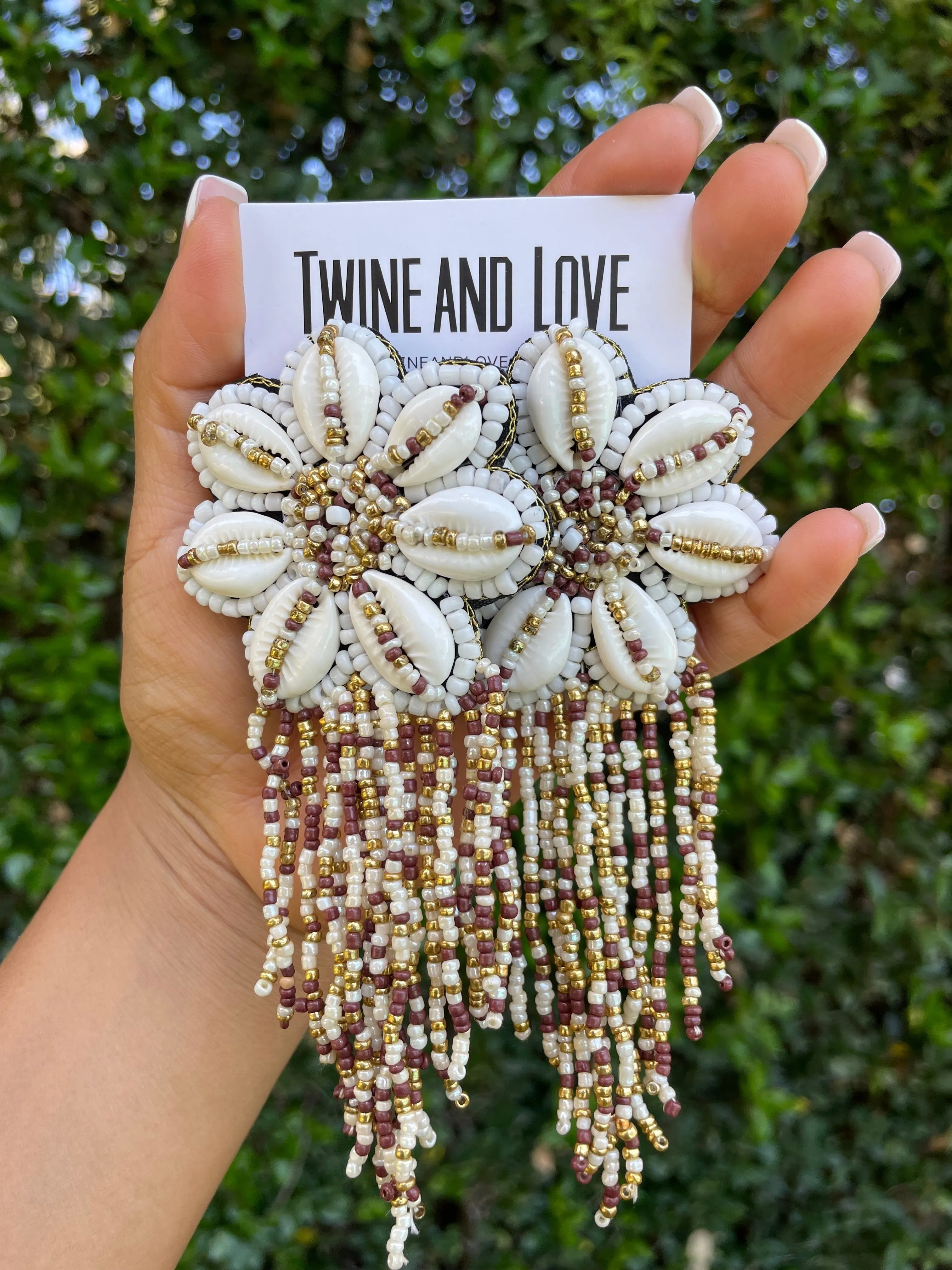 Cici Seashell Beaded Earrings