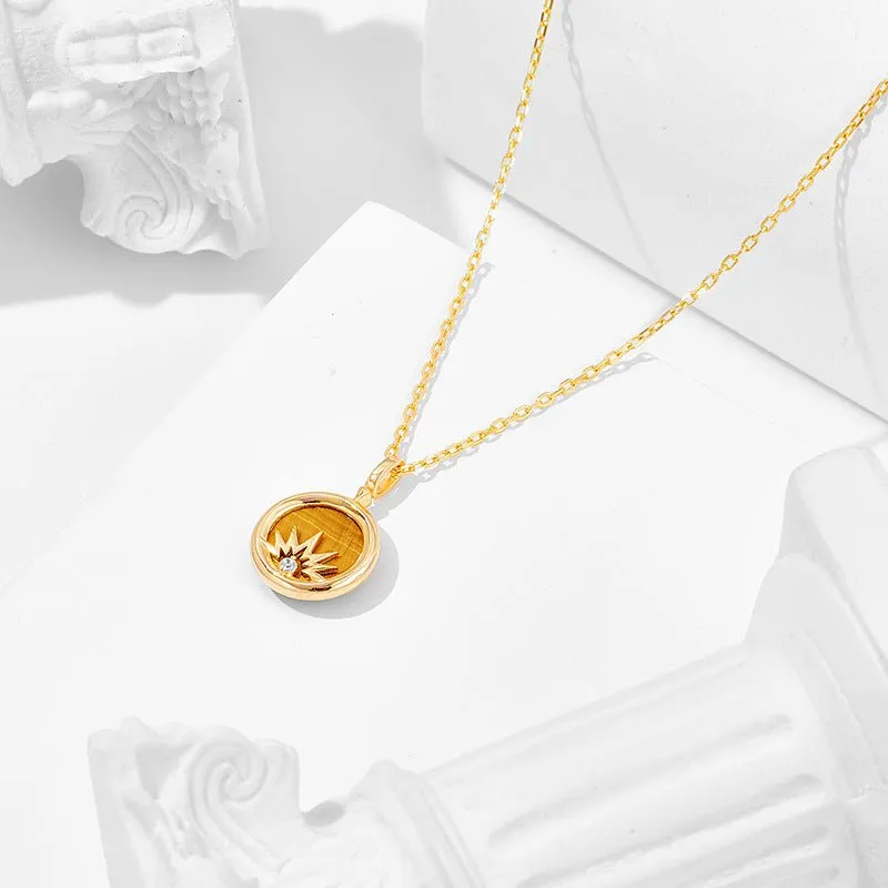 Classic Tiger's Eye Double-Sided Necklace