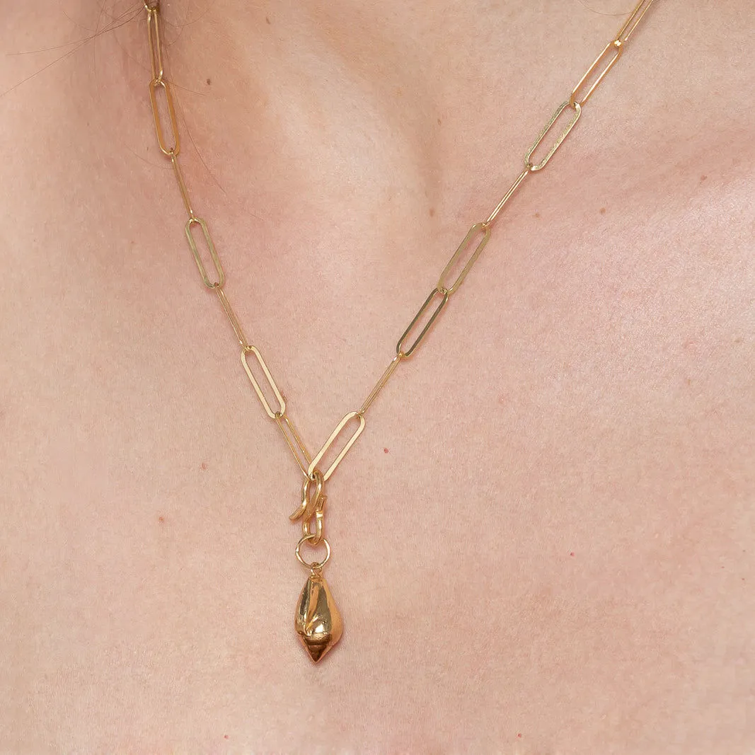 Columbell chain 18K Gold Plated Necklace