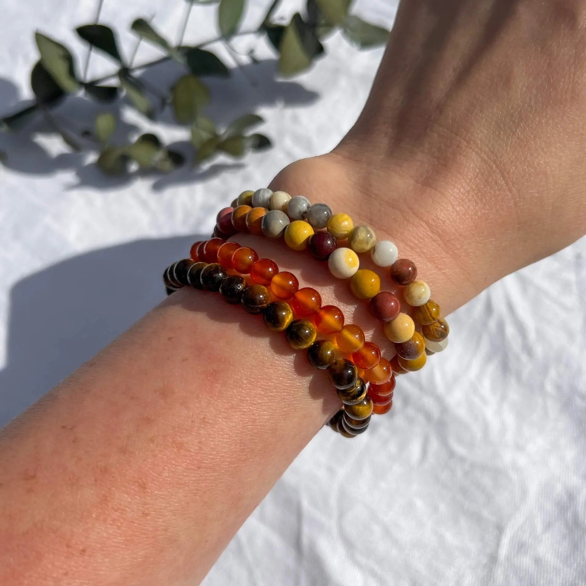 Crystal Bead Bracelet - Tiger’s Eye